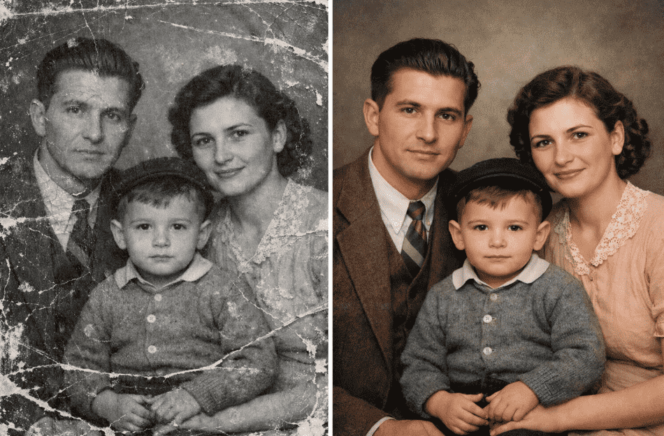 Reparación Física de Fotos Antiguas