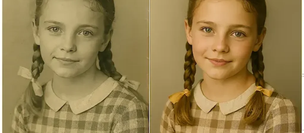 restauración de fotos antiguas con IA